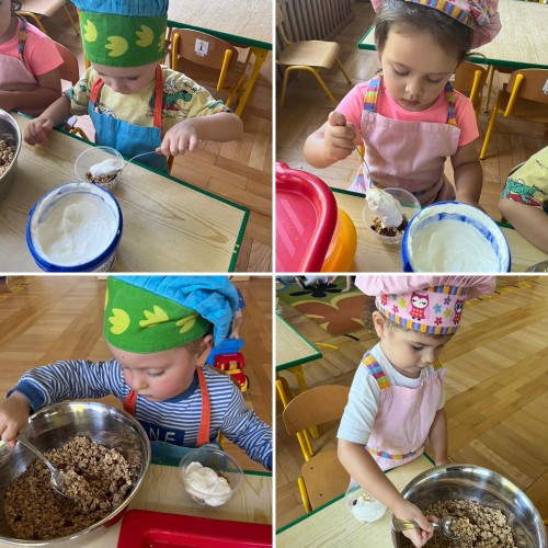 Deser jabłkowy z granolą