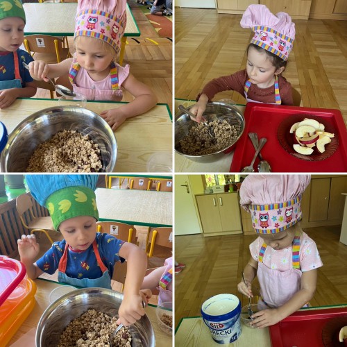 Deser jabłkowy z granolą