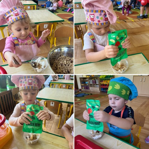 Deser jabłkowy z granolą