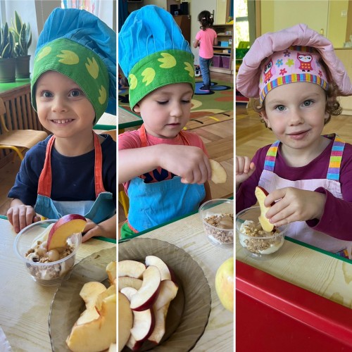 Deser jabłkowy z granolą