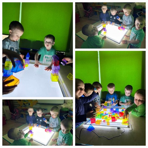 Zabawy panelem świetlnym