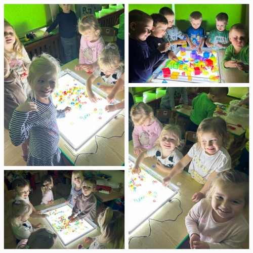 Zabawy panelem świetlnym