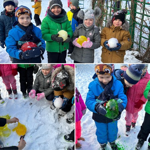 Lodowe kule - doświadczenie