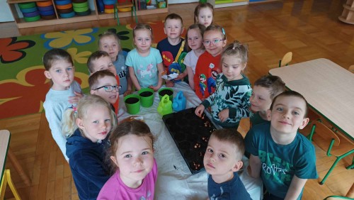 Wiosenne ogródki w sali