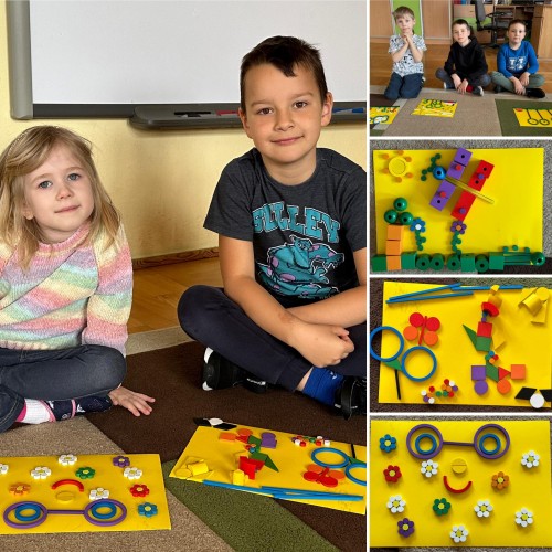 Wiosenny obrazek z darów Froebla