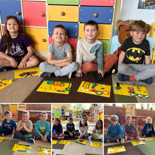 Wiosenny obrazek z darów Froebla