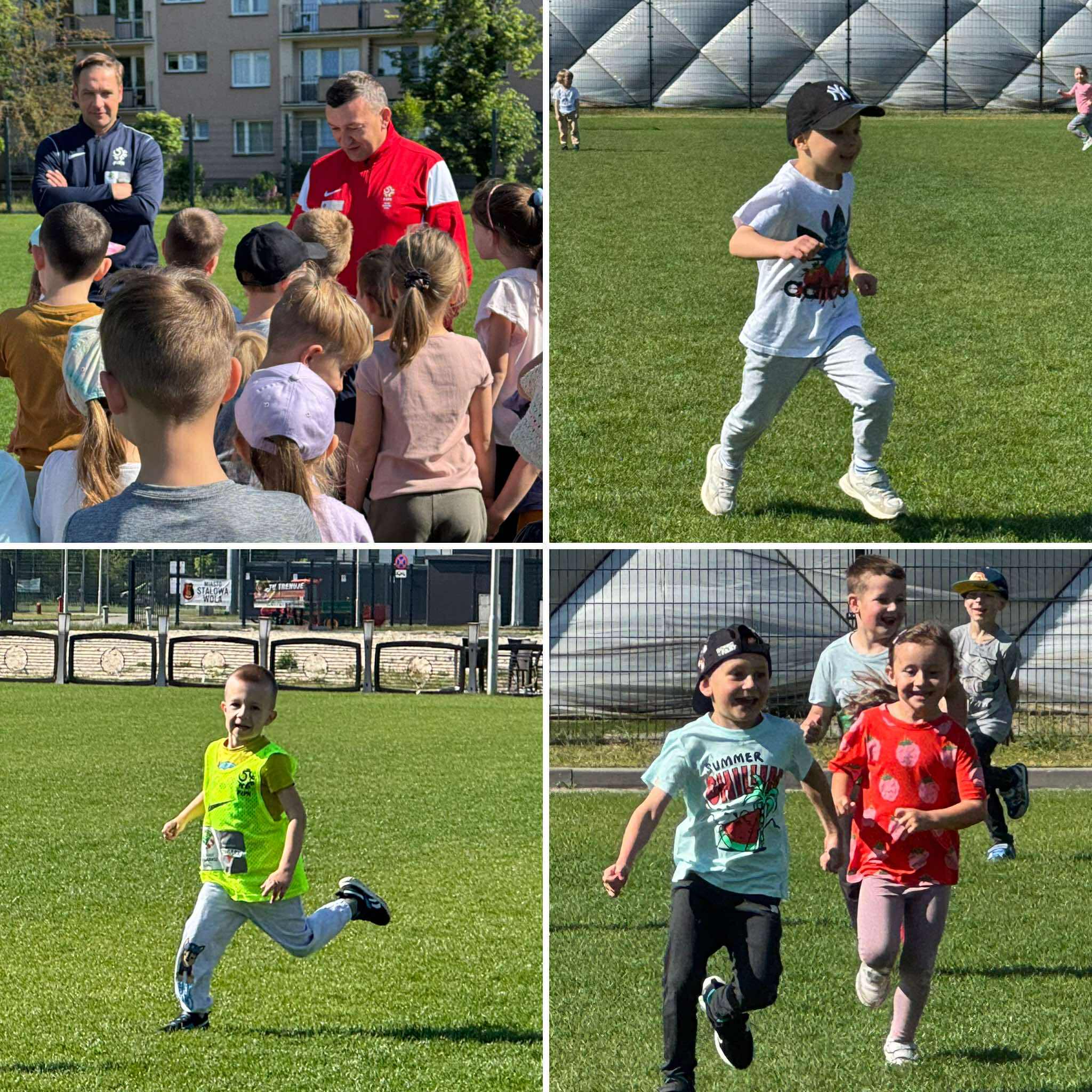 Zajęcia sportowe na stadionie